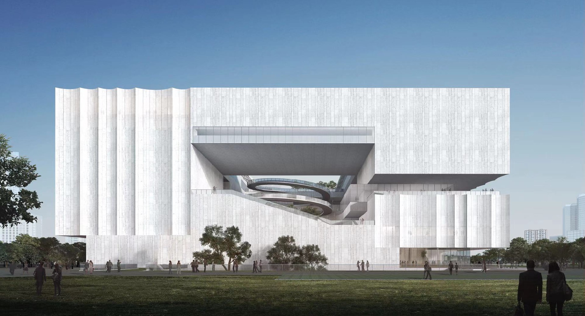 将于2022年建成对外开放的上海博物馆东馆效果图